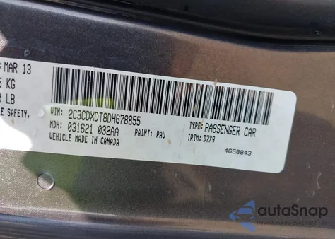 2013 Dodge Charger R/T from USA, damaged, VIN 2C3CDXDT8DH678855